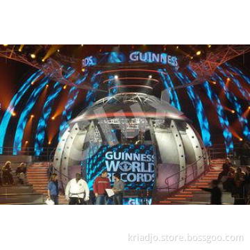 Flexible Advertising Curved LED Screen Panel , DVI / HDMI /